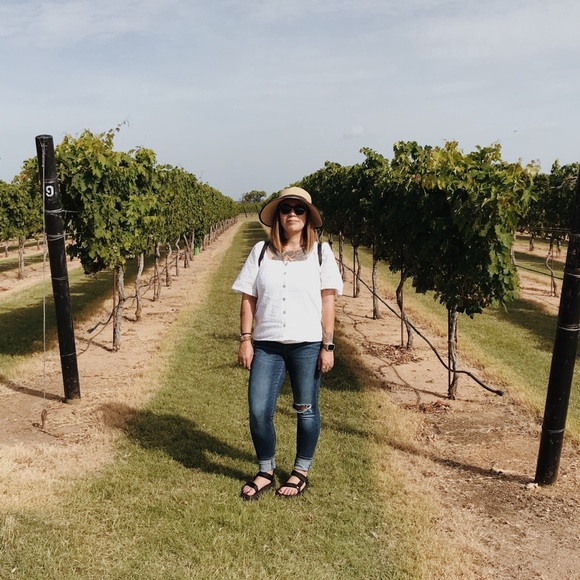 SOLD [A New Day] White Peasant Top Blouse - Picture 8 of 8